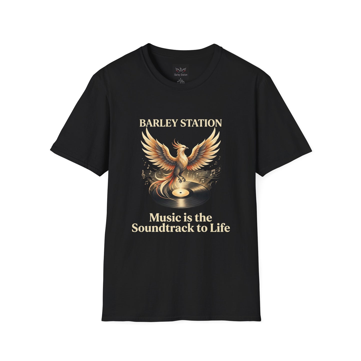 Barley Station Phoenix Music T-Shirt — "Music Is the Soundtrack to Life"