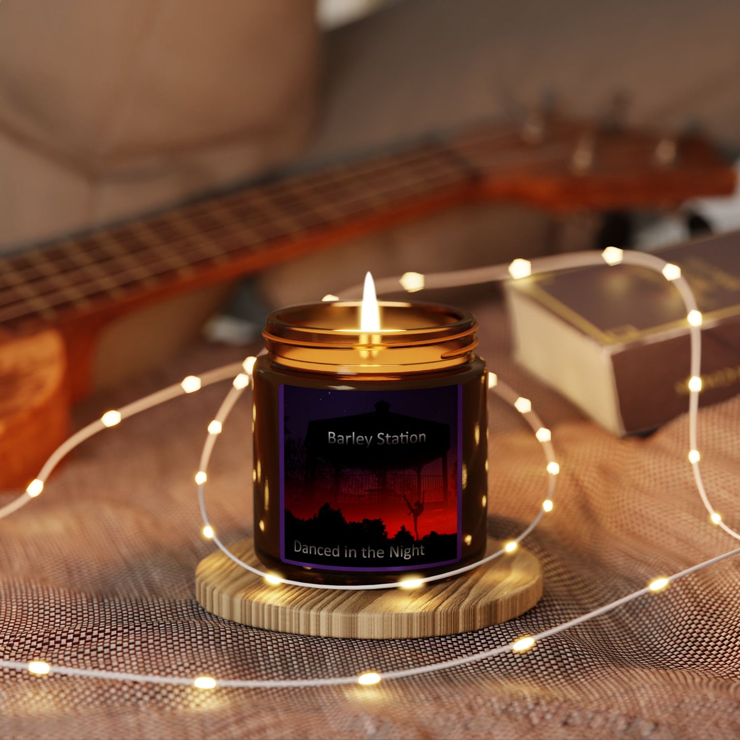 Danced in the Night Romantic Candle - Barley Station Album Art Soy Candle