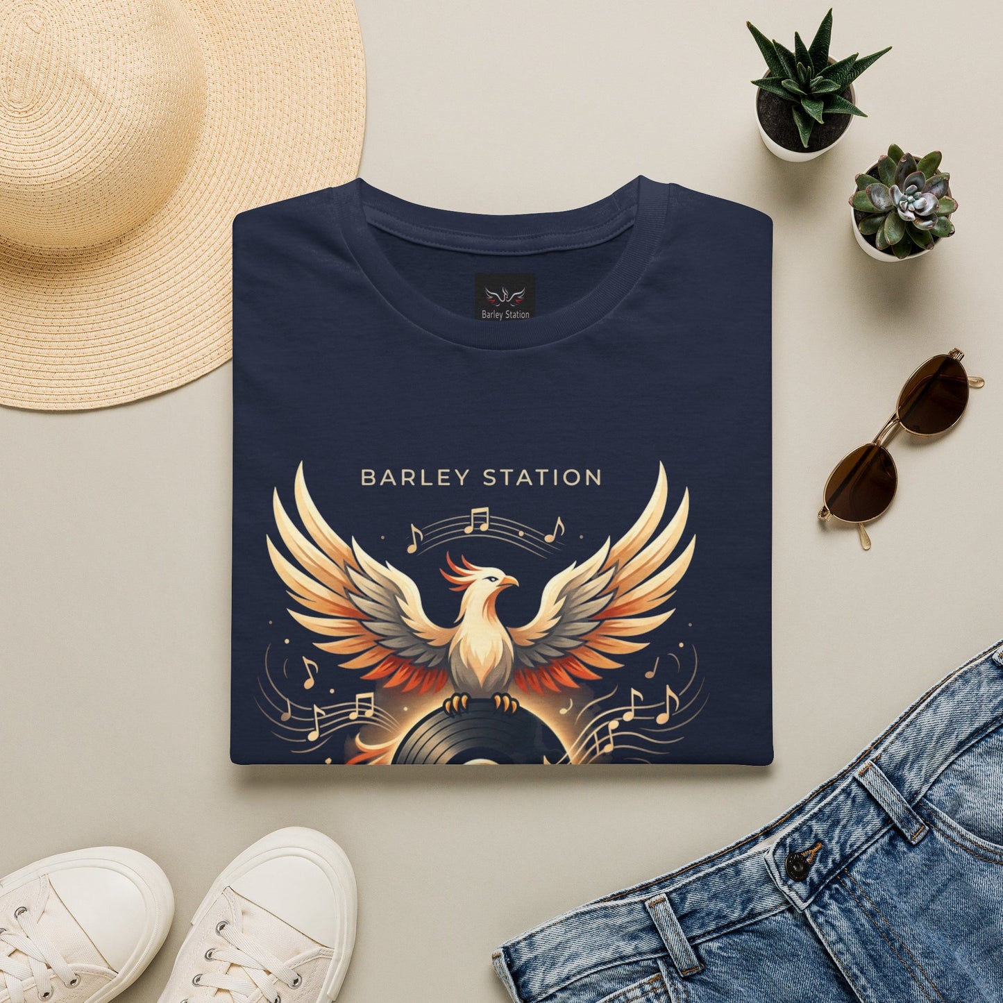 Barley Station Phoenix Tee — “La Musica es el Ritmo de la Vida” Music Lover T-Shirt