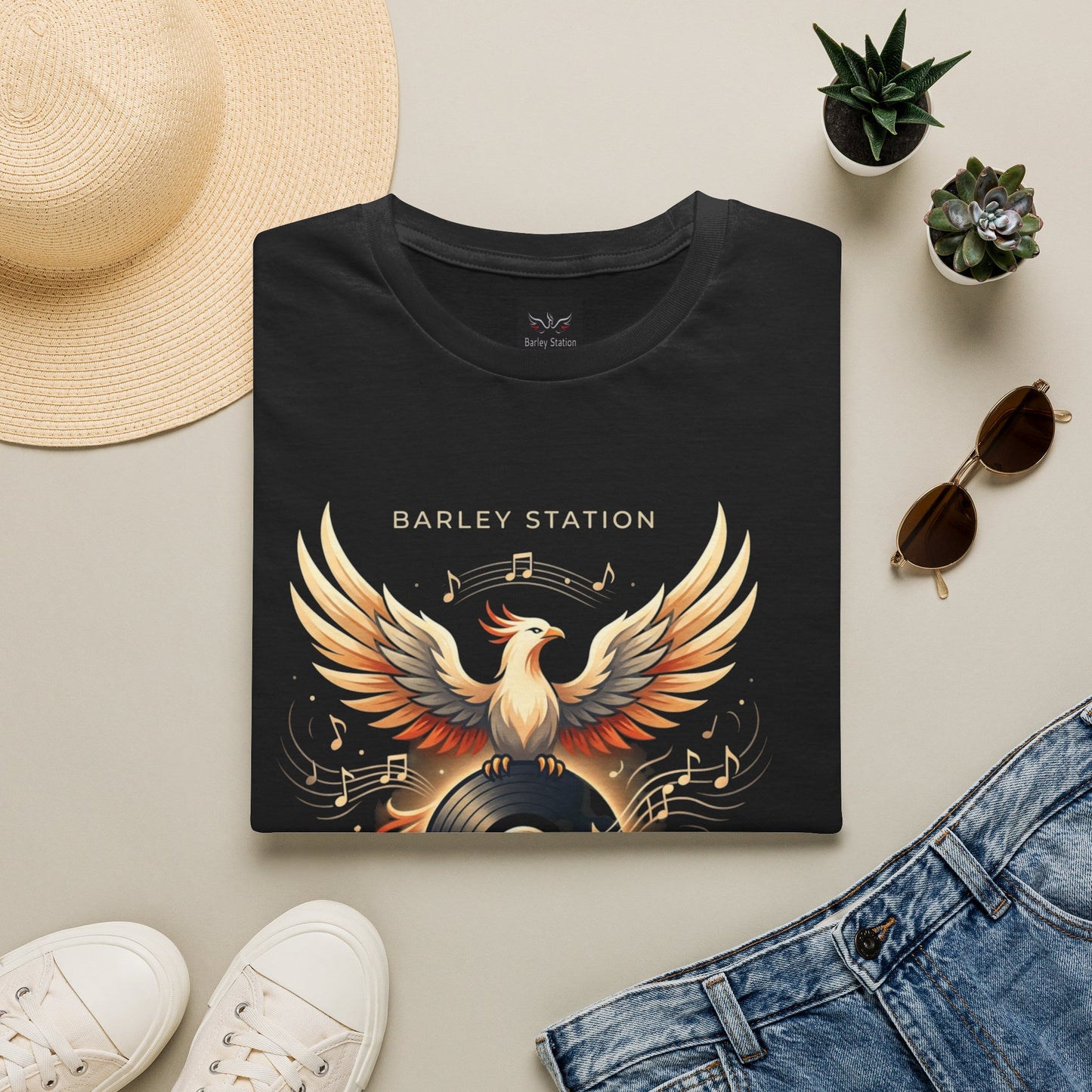 Barley Station Phoenix Tee — “La Musica es el Ritmo de la Vida” Music Lover T-Shirt